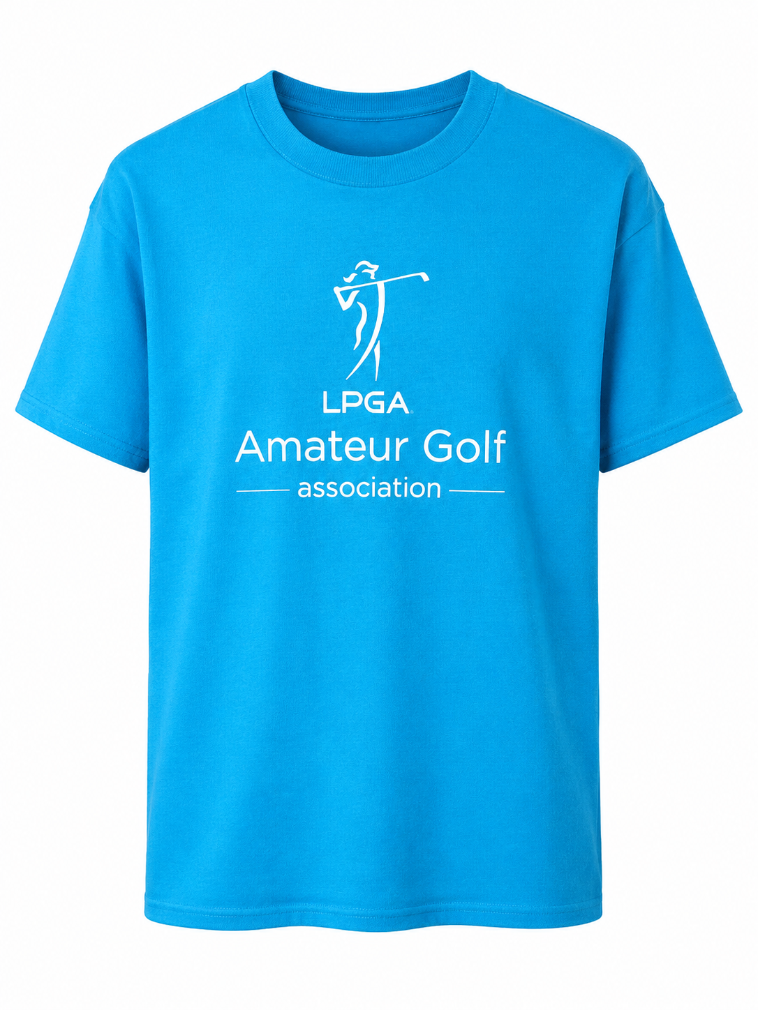 TEE SHIRT - Short sleeve Bright Blue 60/40 blend