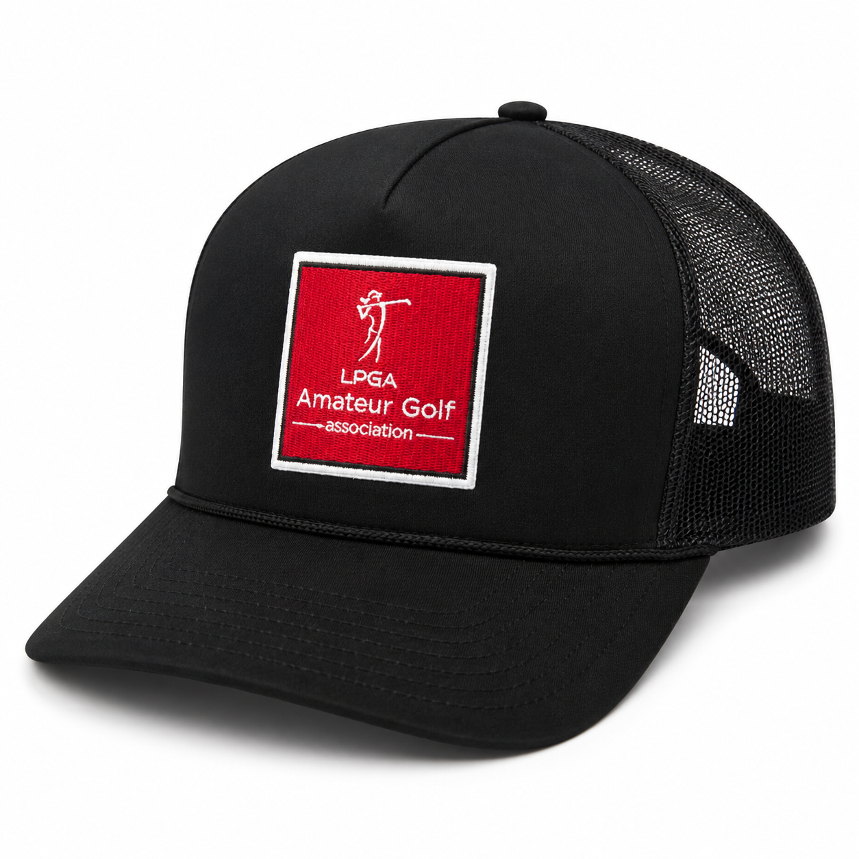 Hat- Trucker 113 Black with Red Logo