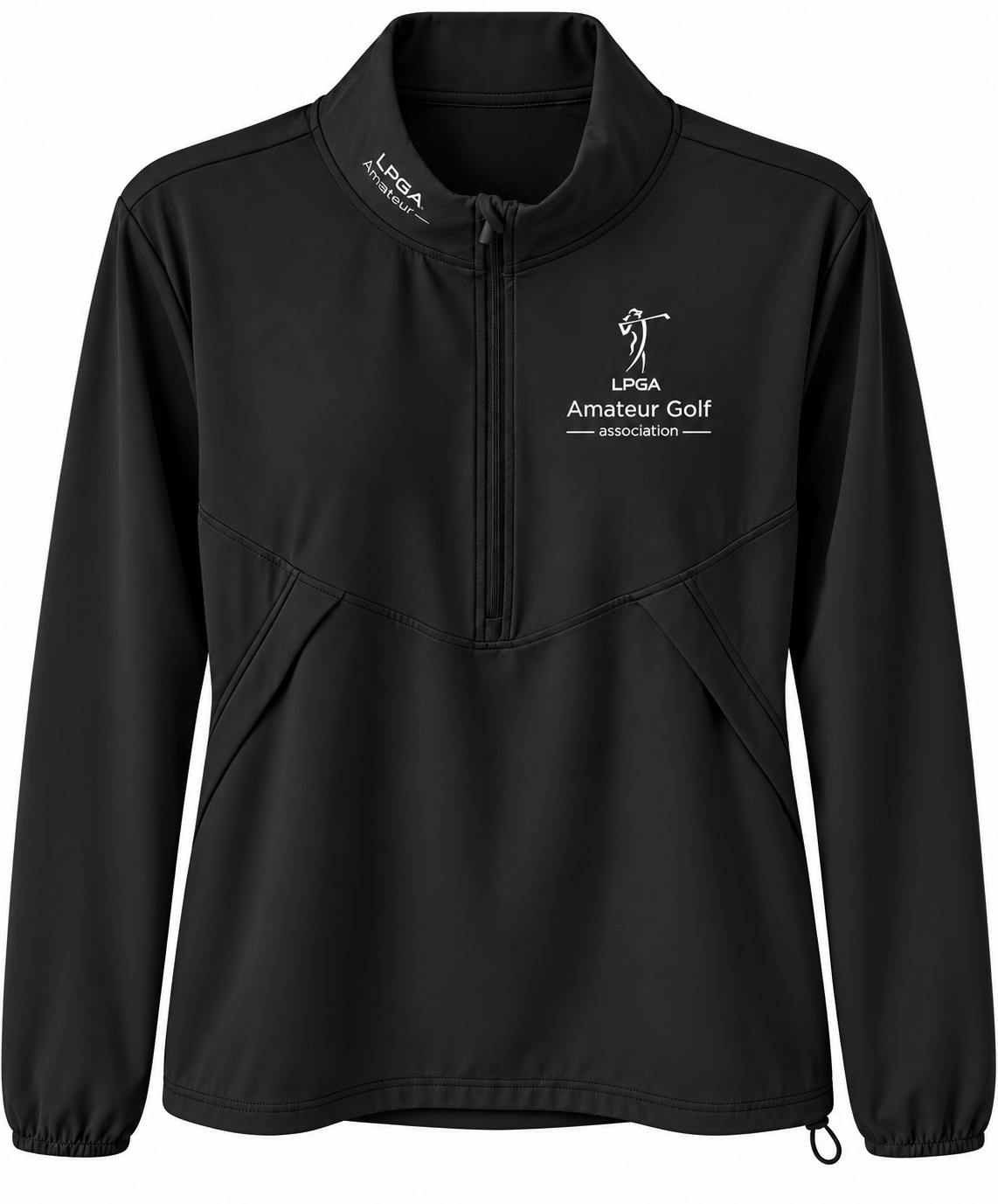 1/4 Zip Tech Pullover - Black