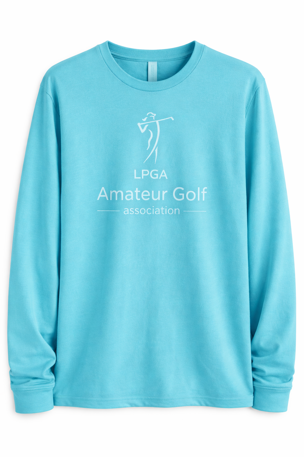 Aqua Long Sleeve Triblend Tee Shirt