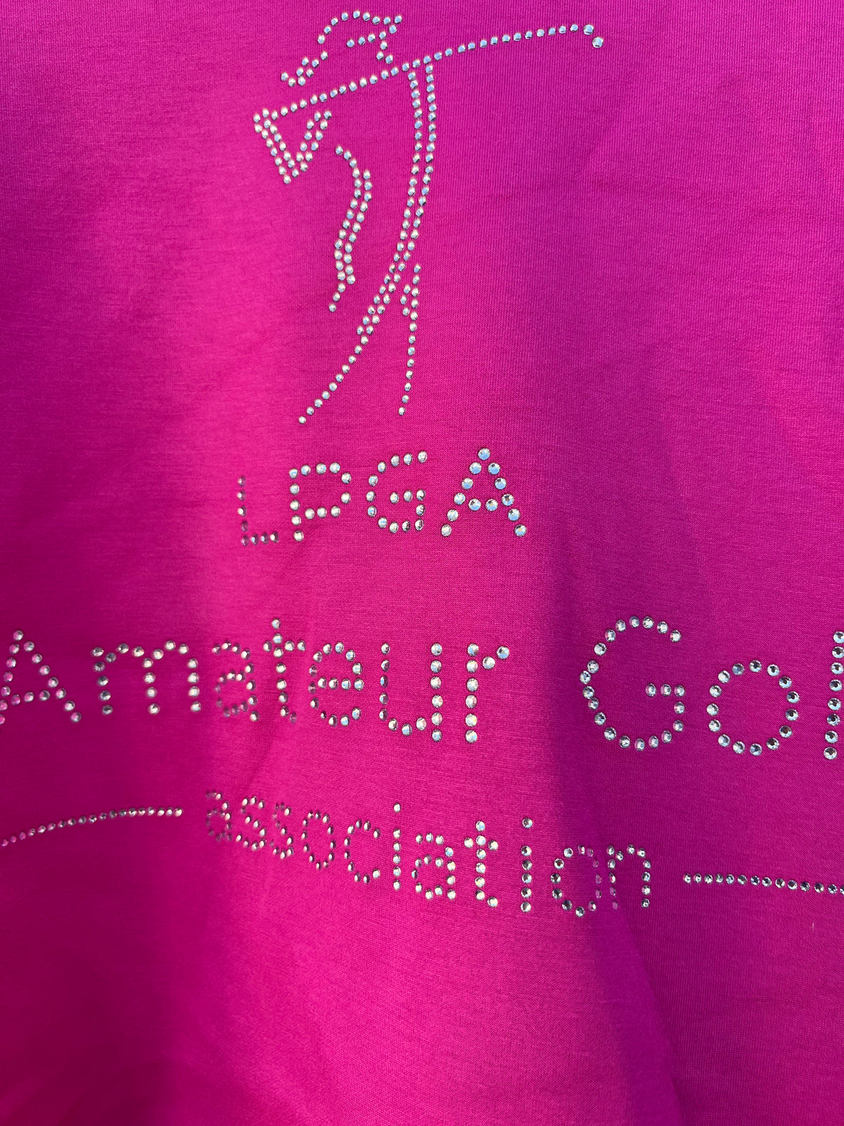 Crewneck Sweatshirt - Pink Crop Bling logo