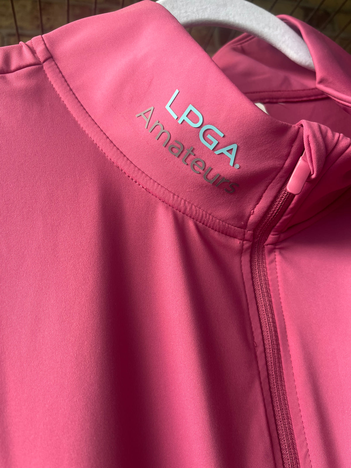 1/4 Zip Tech Pullover Raspberry