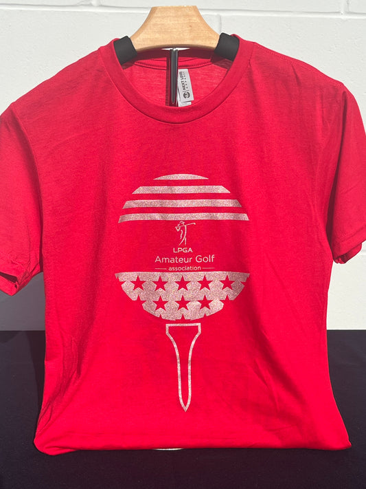 American Stars and Stripes Short Sleeve Tee Red
