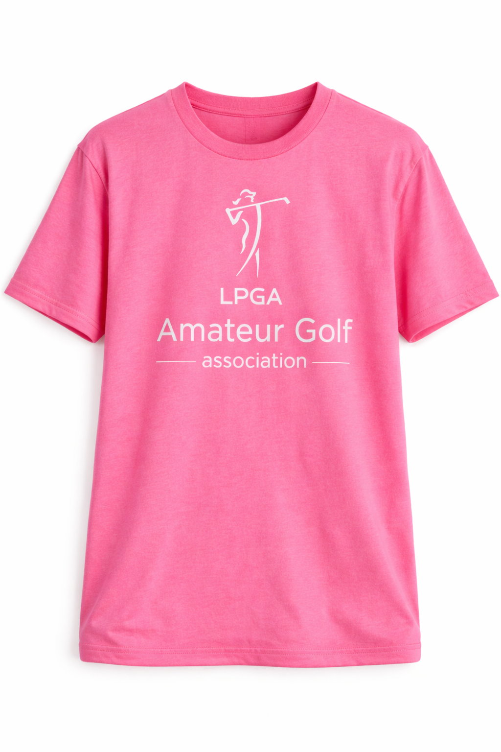 Hot Pink Short Sleeve 60/40 Tee Shirt