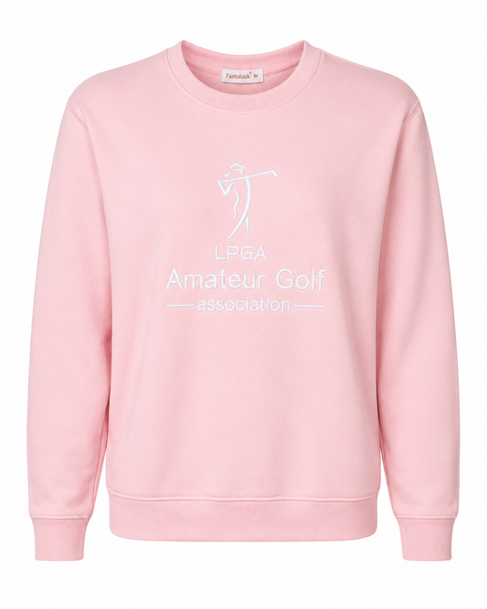 Crewneck Lightweight Sweatshirt - Pink
