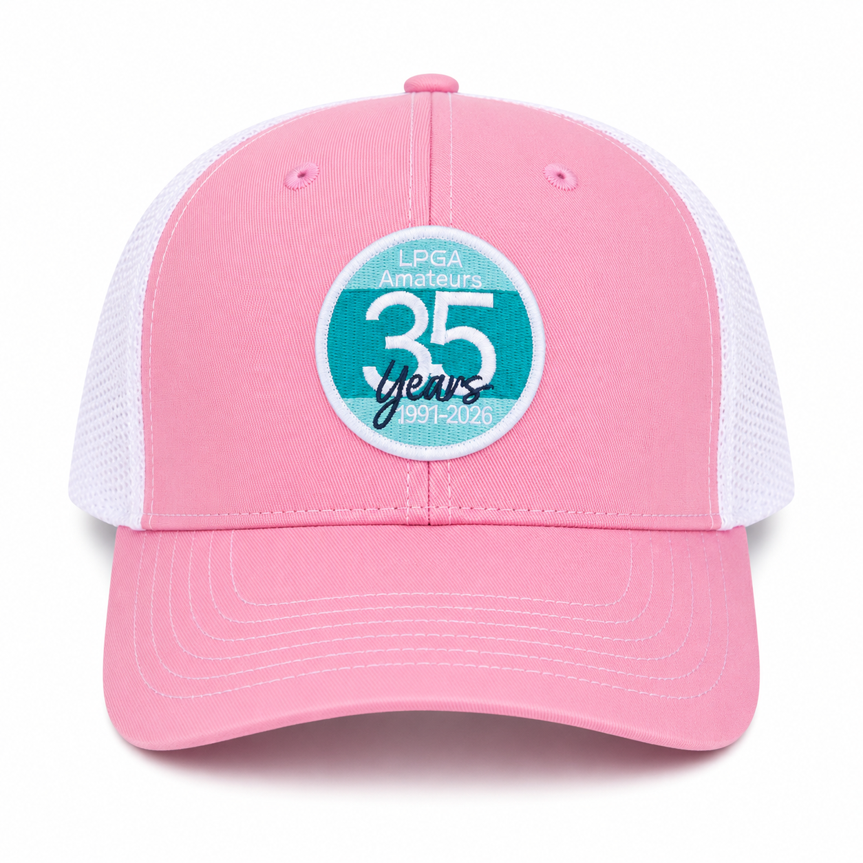 HAT - 35 Year Logo Pink Relaxed Trucker