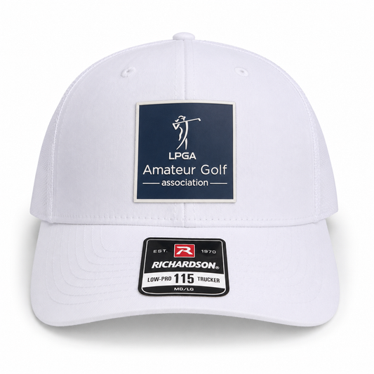 Hat- White Low Pro Trucker