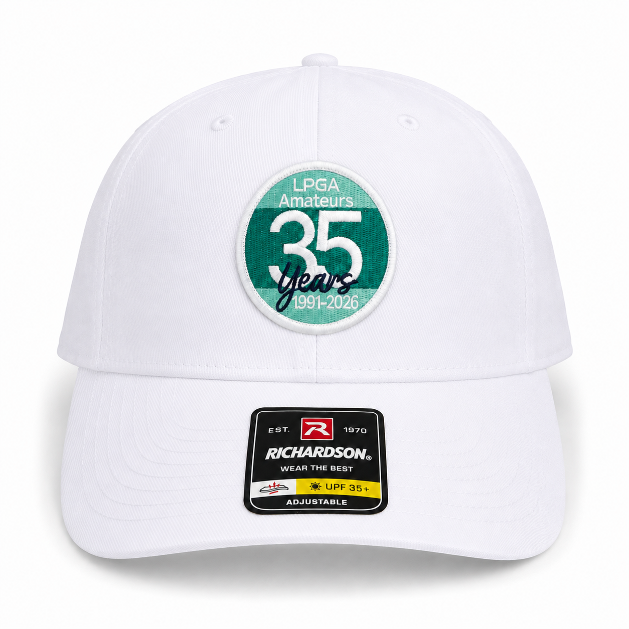 Hat- Performance White Embroidered logo