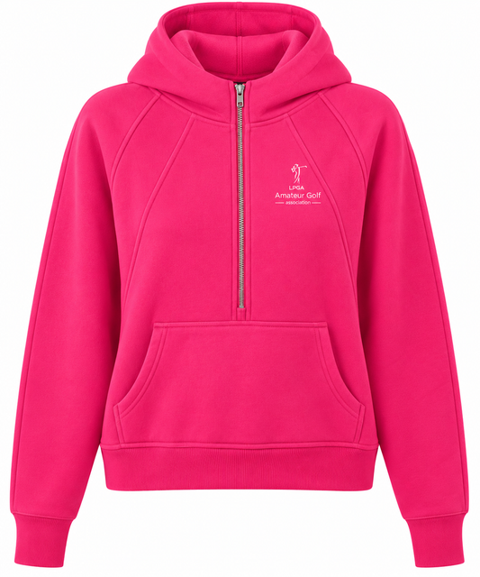 HOODIE - Cotton 1/4 Pink