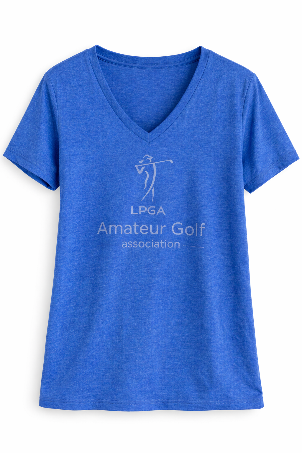 Royal Blue V Neck Tee Shirt