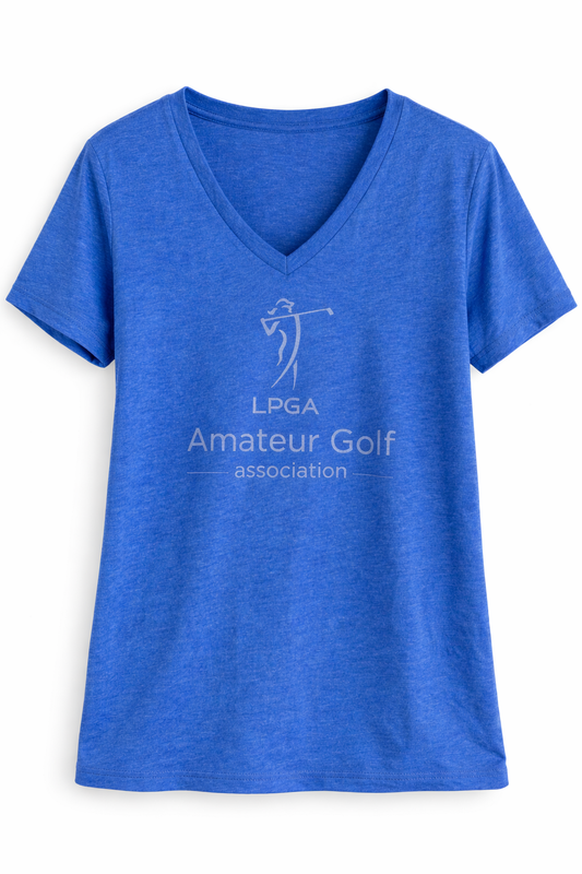 Royal Blue V Neck Tee Shirt