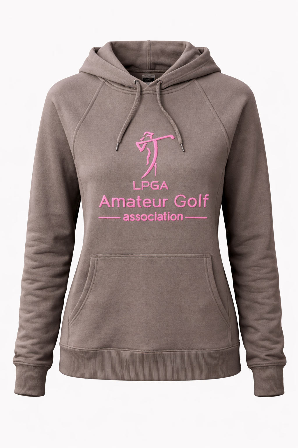 Comfy Fleece Hoodie Clay Pink Logo
