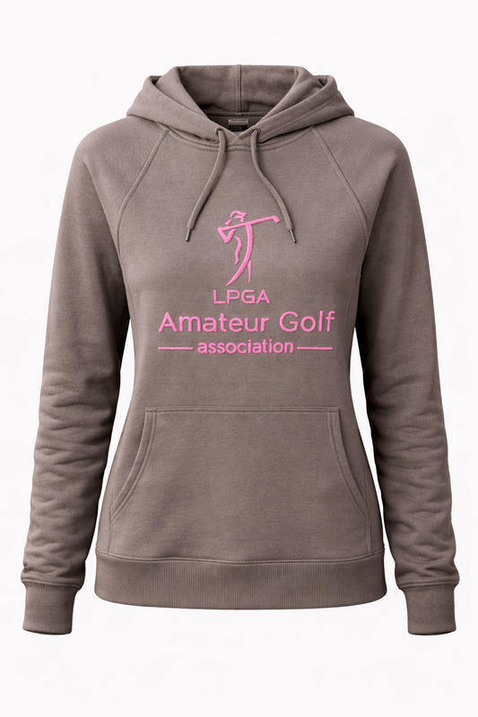 Comfy Fleece Hoodie Clay Pink Logo