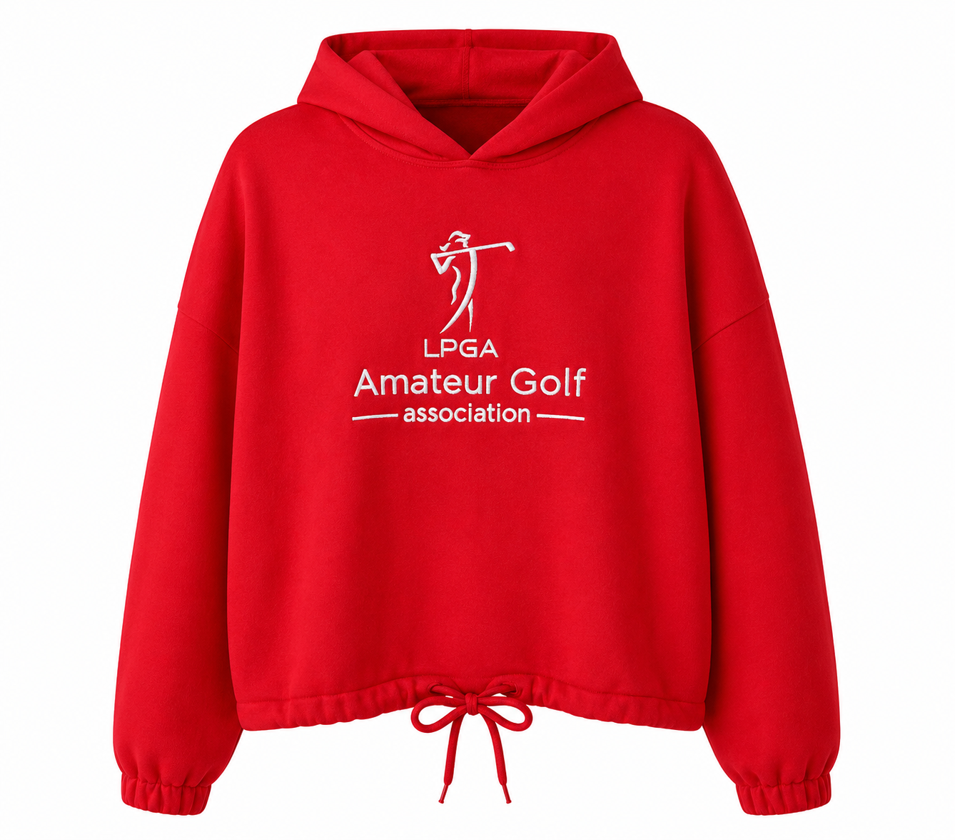 AMERICA Red Crop Hoodie