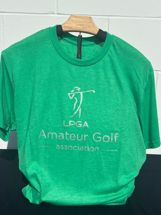 Green Short Sleeve Tri Blend Tee Shirt