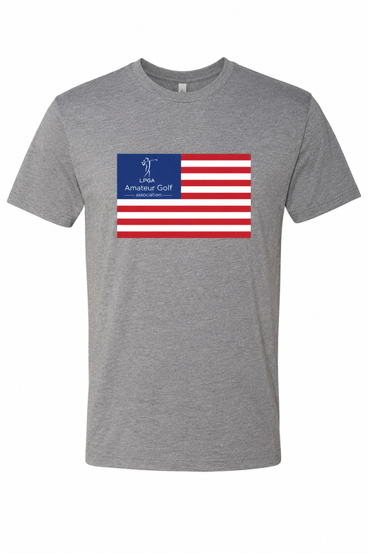 AMERICA Flag Grey S/S Tee Shirt
