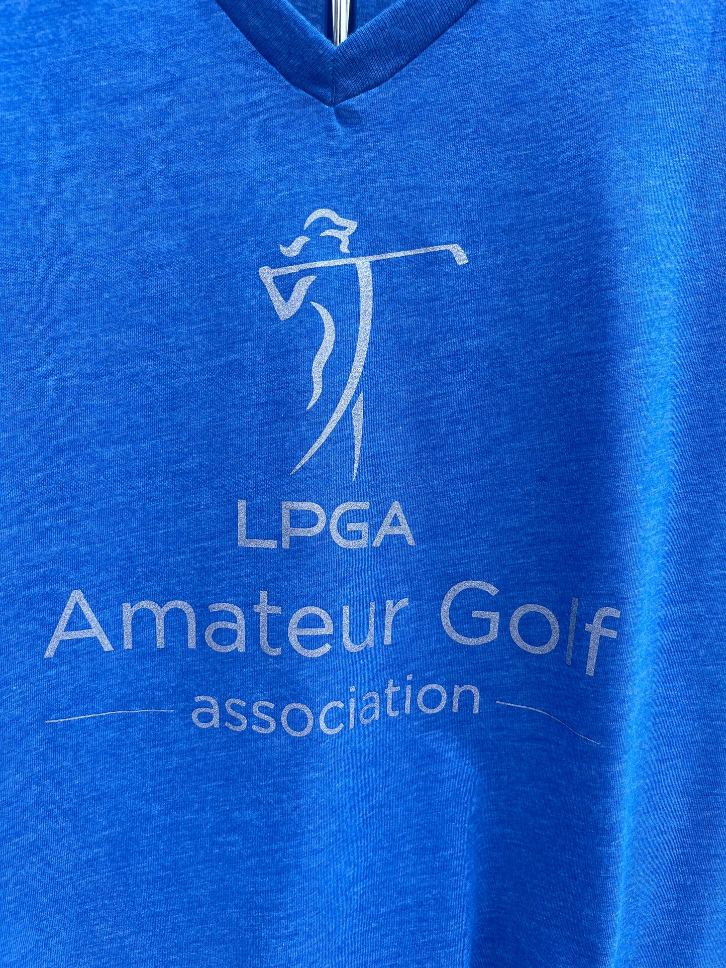 Royal Blue V Neck Tee Shirt